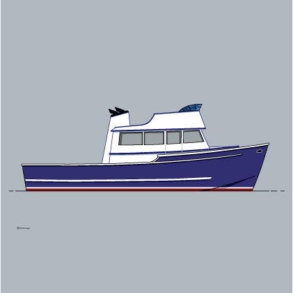monk-style utility boat